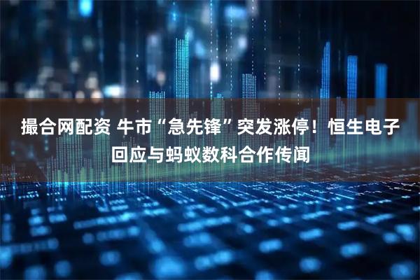 撮合网配资 牛市“急先锋”突发涨停！恒生电子回应与蚂蚁数科合作传闻